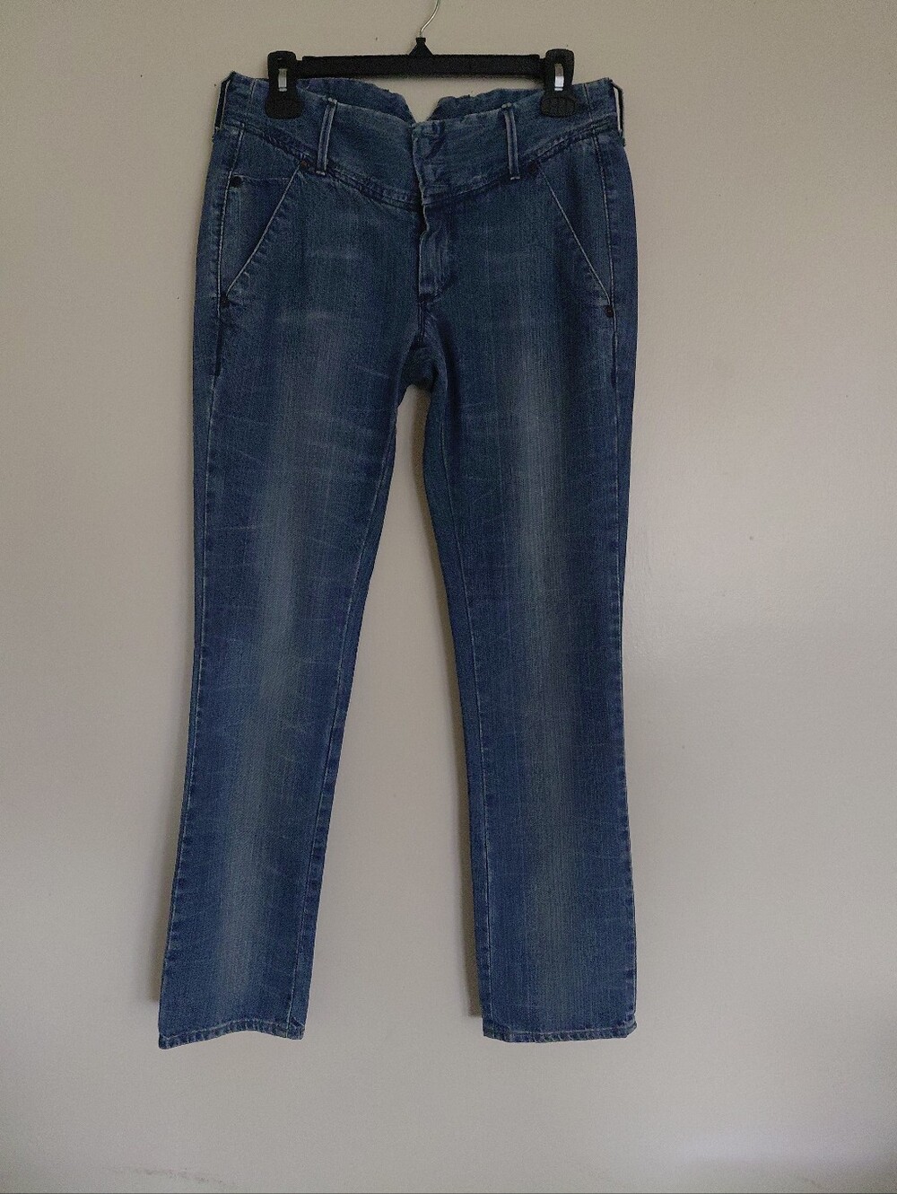 Levi's Strauss Blue Women's Lowrise Straight Leg Denim Jeans Size 30x32